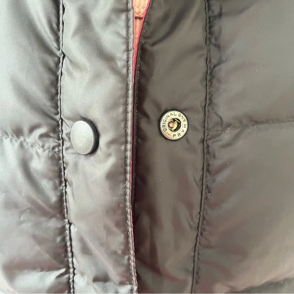 Vintage L.L. Bean reversible down vest pink black M - Picture 9 of 15